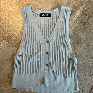 Light Blue Sweater Tank (S)